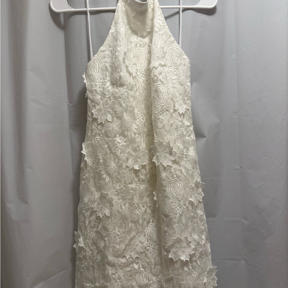 Abercrombie & Fitch White Lace halter dress